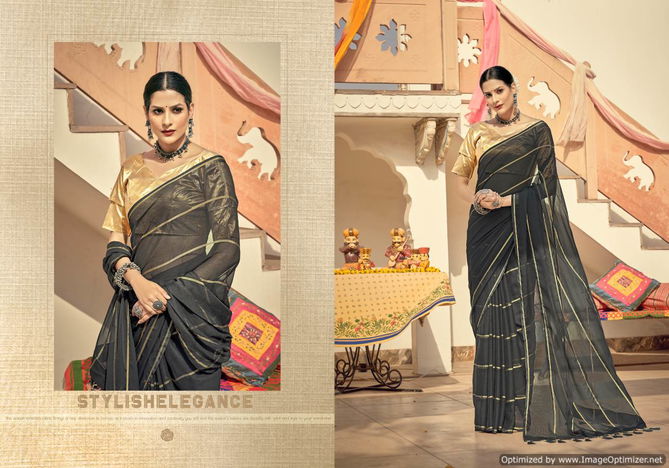 Ynf Viscose Silk Stylish Party Wear Chiffon Latest Designer Saree Collection